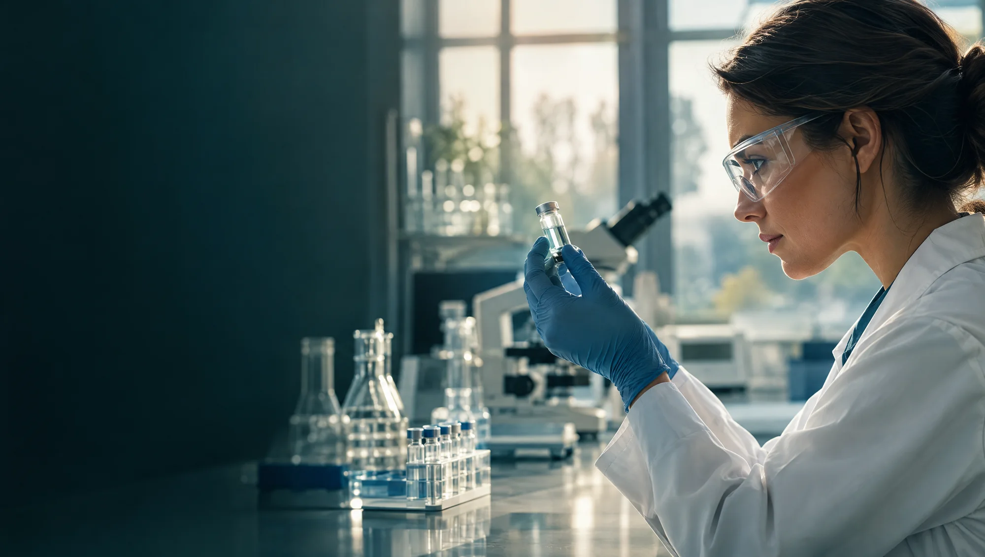 Illustrative pharmaceutical research scene